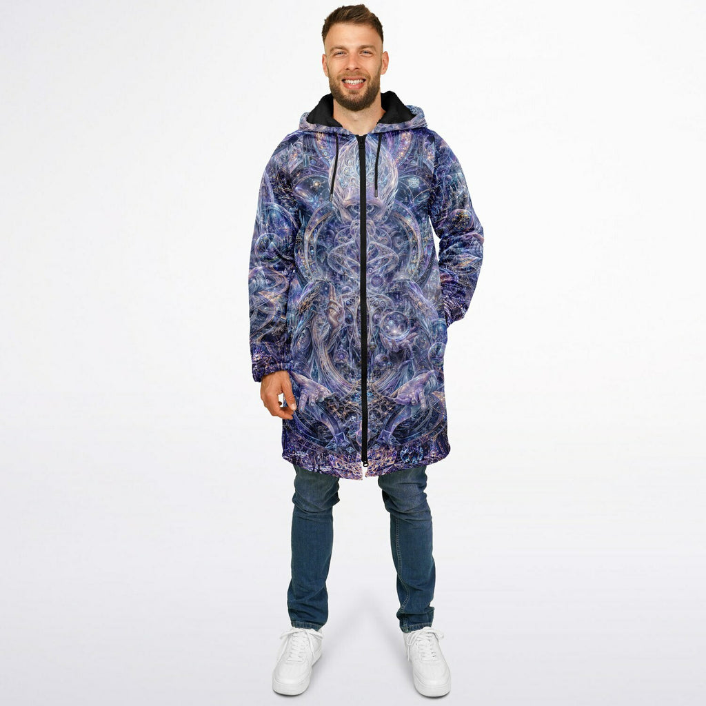 Galactic Alien Oracle Zipper Black Cloak