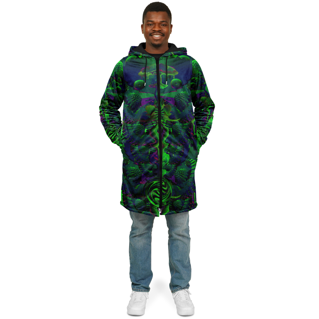 Cloak | Shroom Flower of Life Green