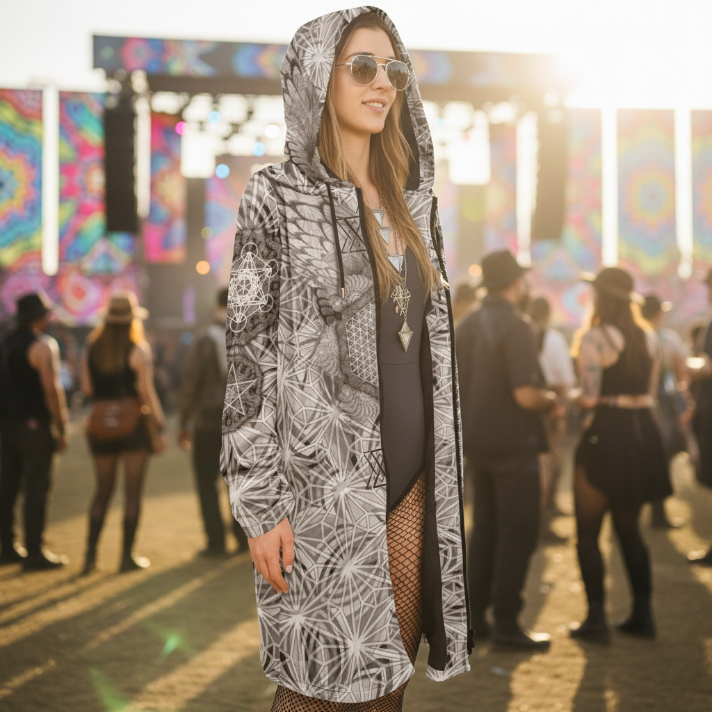 Angel Catcher Light Gray Festival Cloak