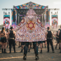 Angel Catcher Light Orange Men's Festival Cloak