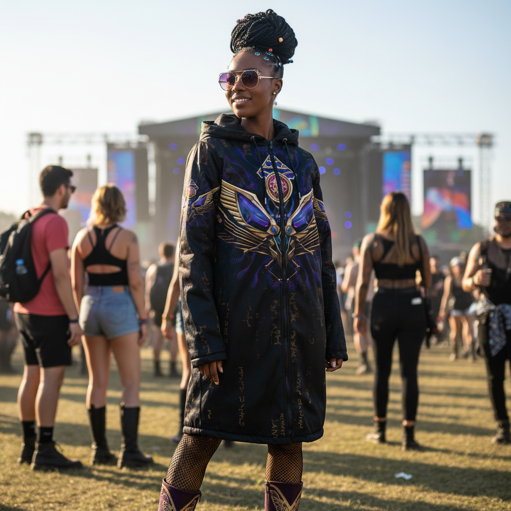 Golden Scarab Women's Festival Cloak