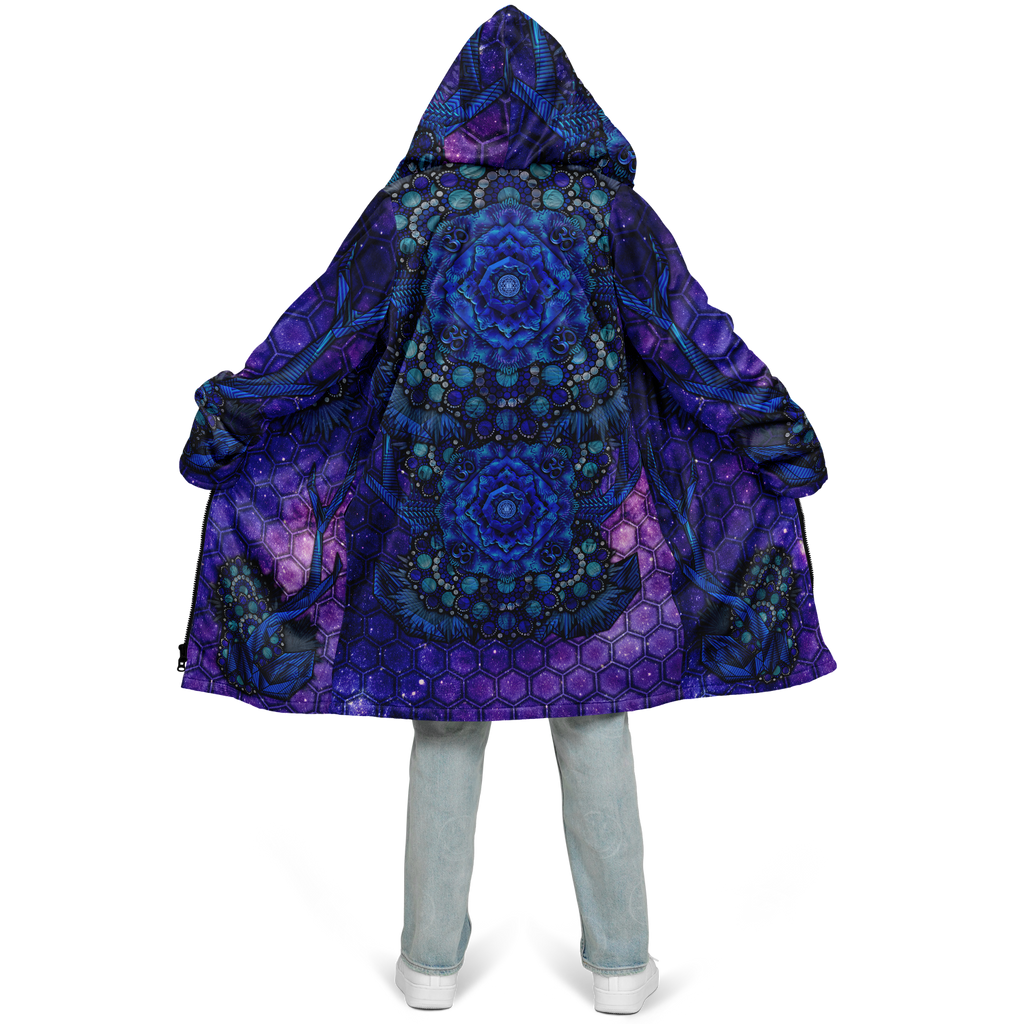 Madriax Men's Festival Cloak front view with rave cloak