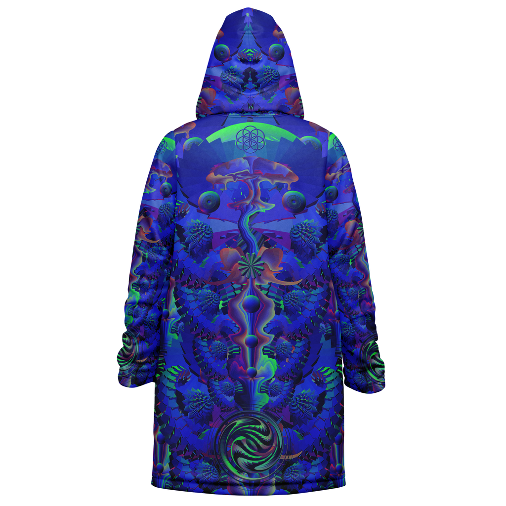 Cloak | Shroom Flower of Life Blue