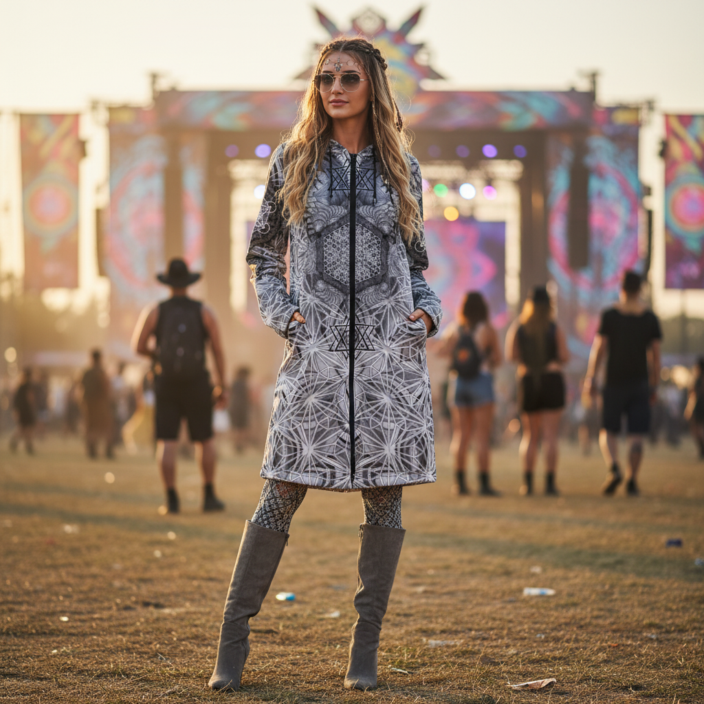 Angel Catcher Light Gray Festival Cloak