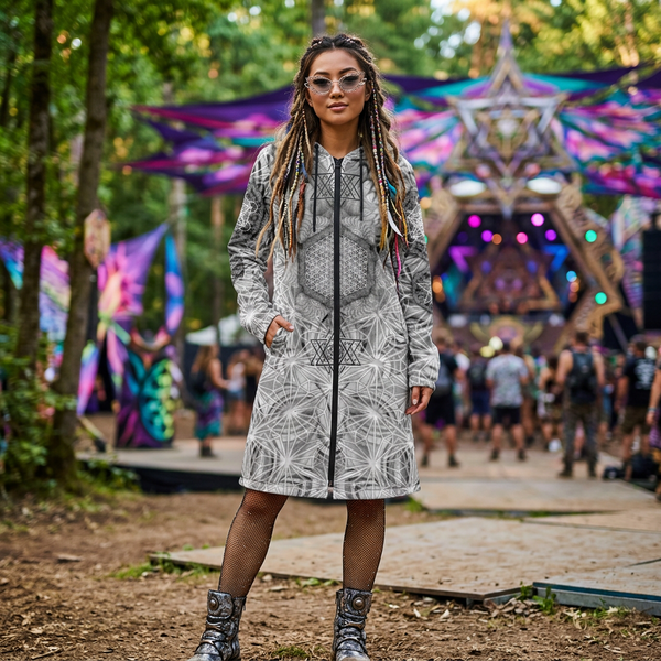 Angel Catcher Light Gray Festival Cloak