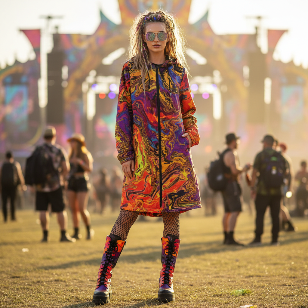 Liquid Fire Women's Festival Cloak