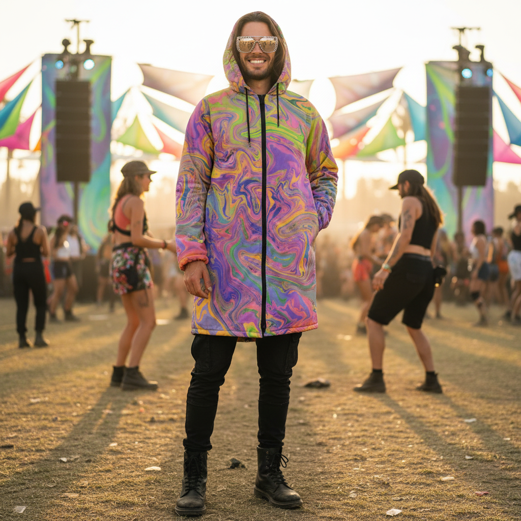 Psy Trance Men's Festival Cloak