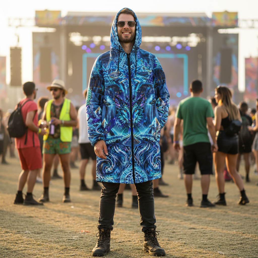 Blue Dream Weaver Men's Festival Cloak