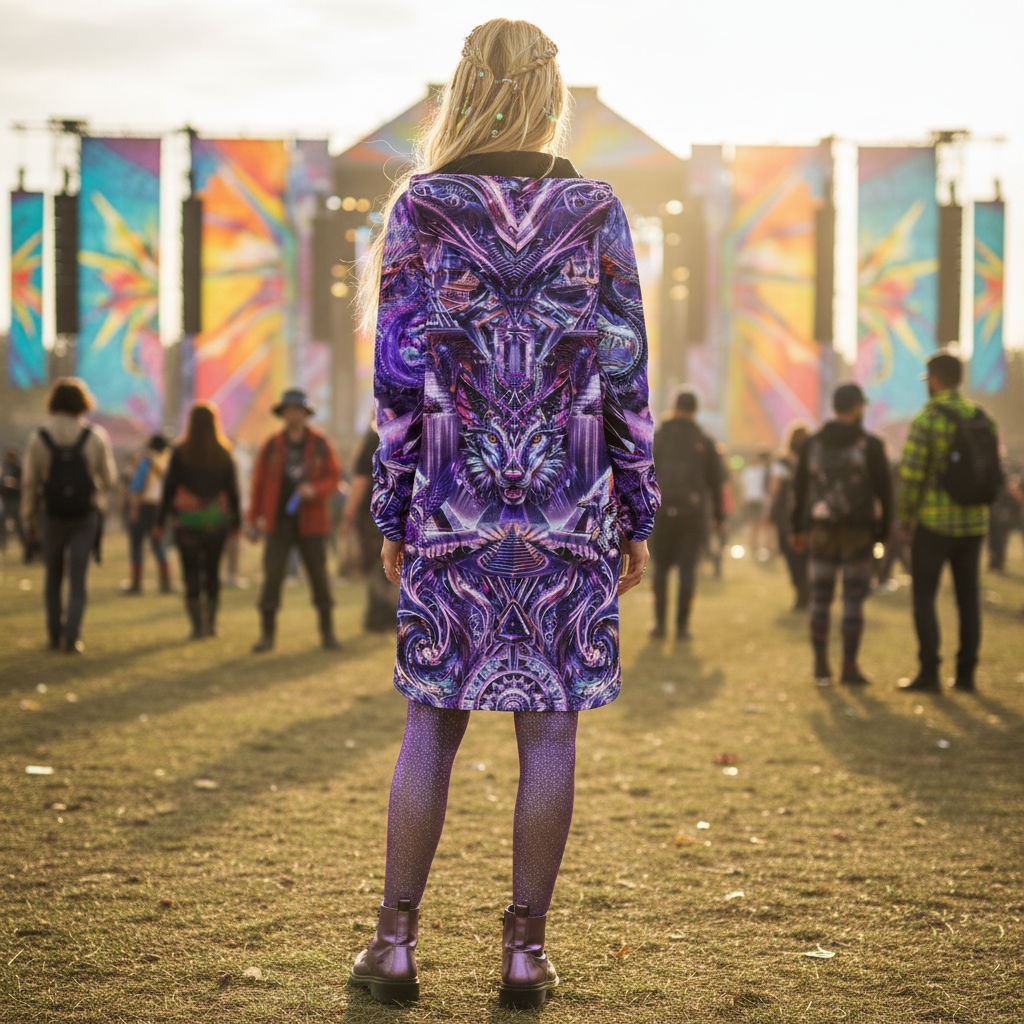 Dream Weaver Purple Festival Cloak