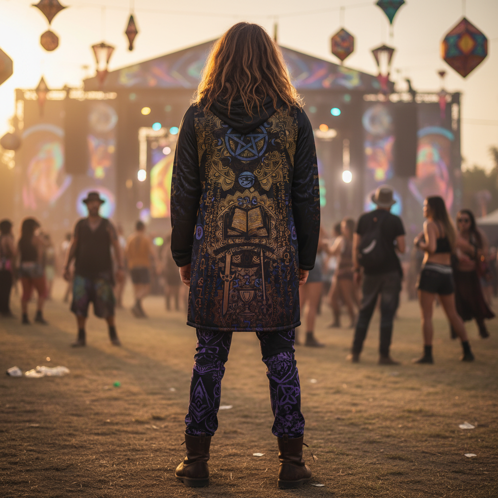 Enochian Vision Blue Men's Festival Cloak