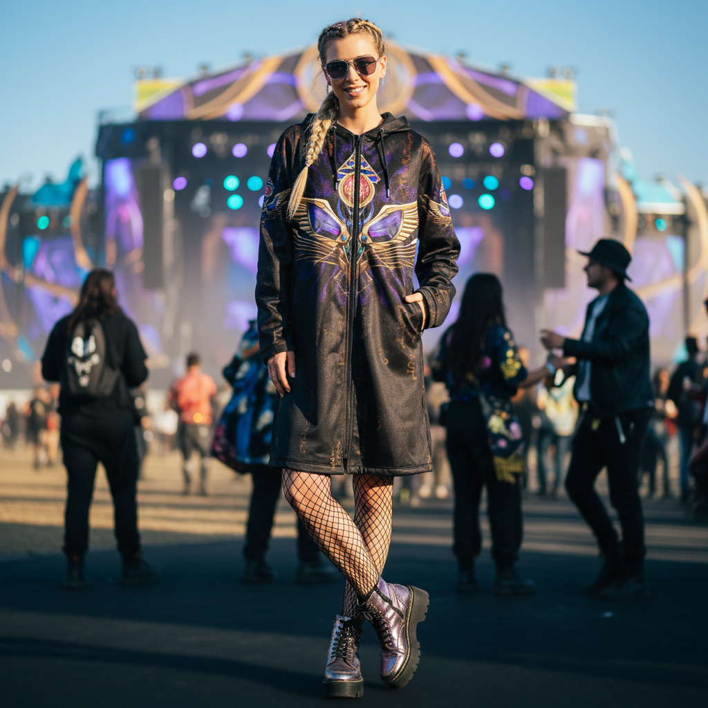 Golden Scarab Women's Festival Cloak