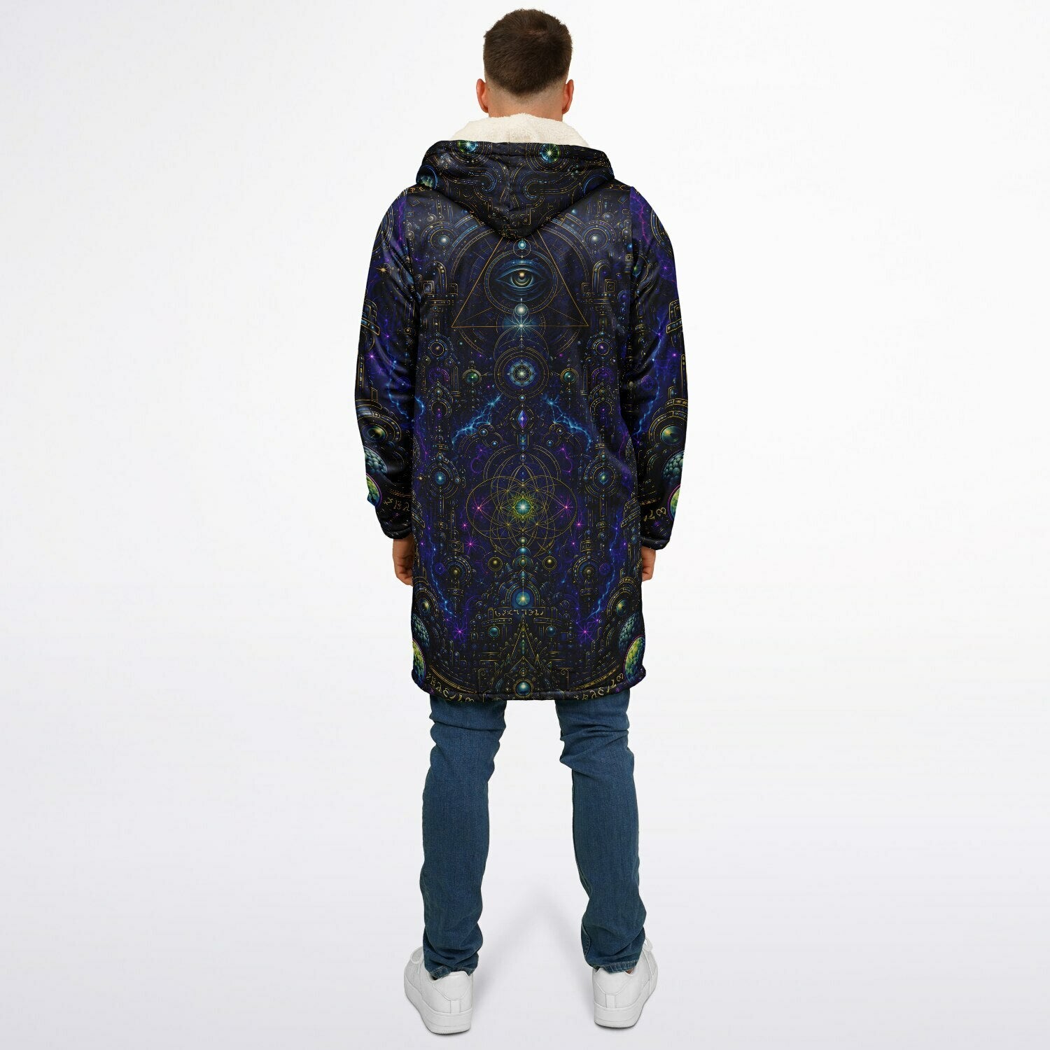 Celestial Tempe White Zipper Cloak
