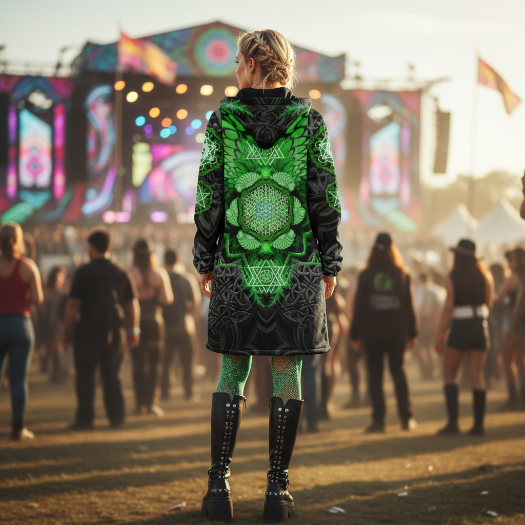 Angel Catcher Green Festival Cloak