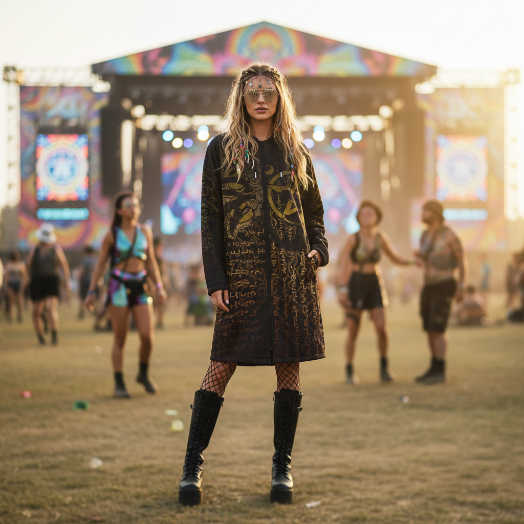 Enochian Vision Gold Women's Festival Cloak