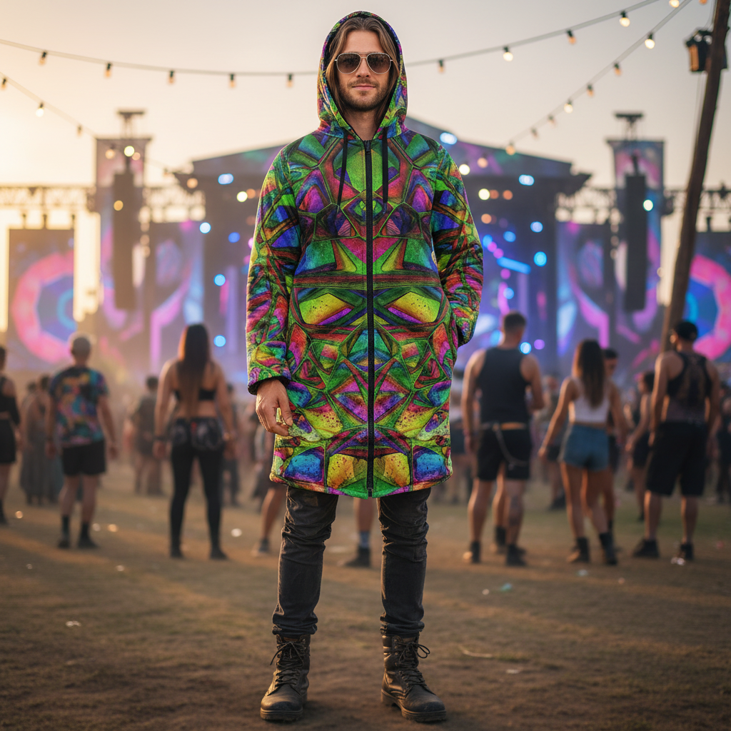 Crystalline Forest Men's Festival Cloak