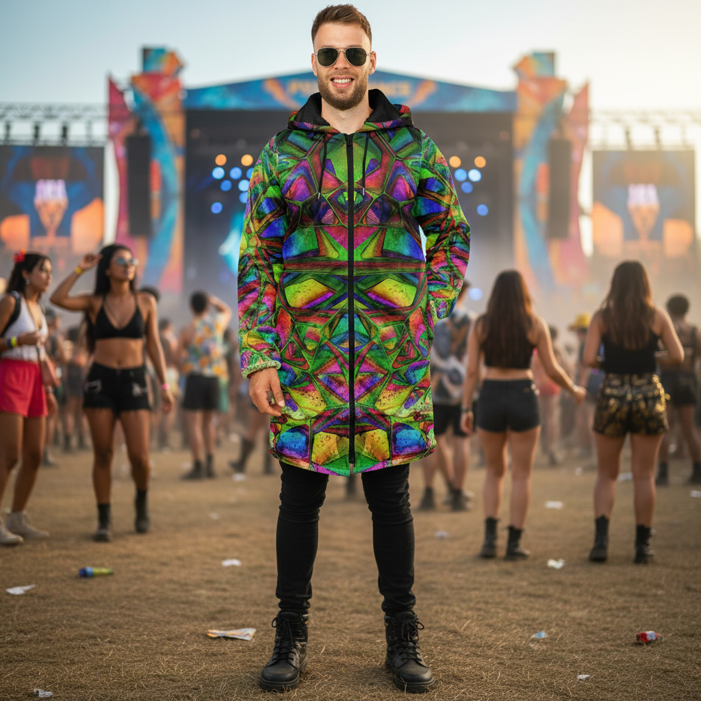 Crystalline Forest Men's Festival Cloak