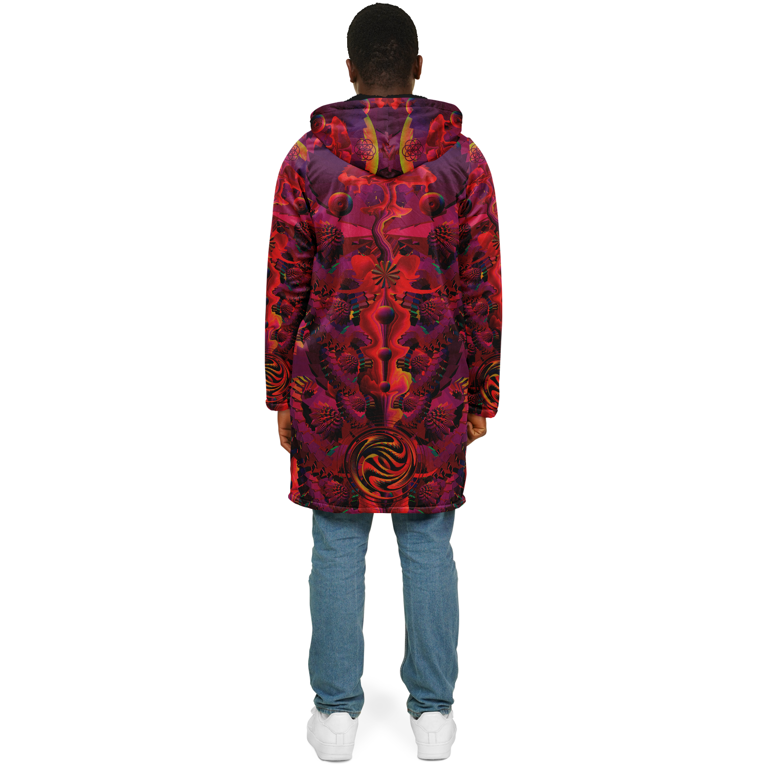Cloak | Shroom Flower of Life Red