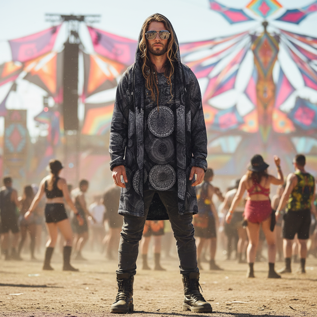 Void Mandala Men's Festival Cloak