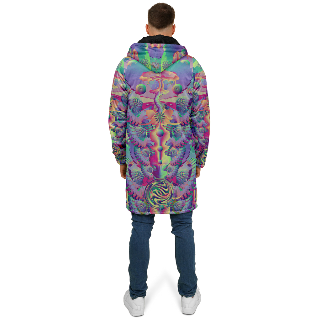 Cloak | Shroom Flower of Life Pastel Rainbow