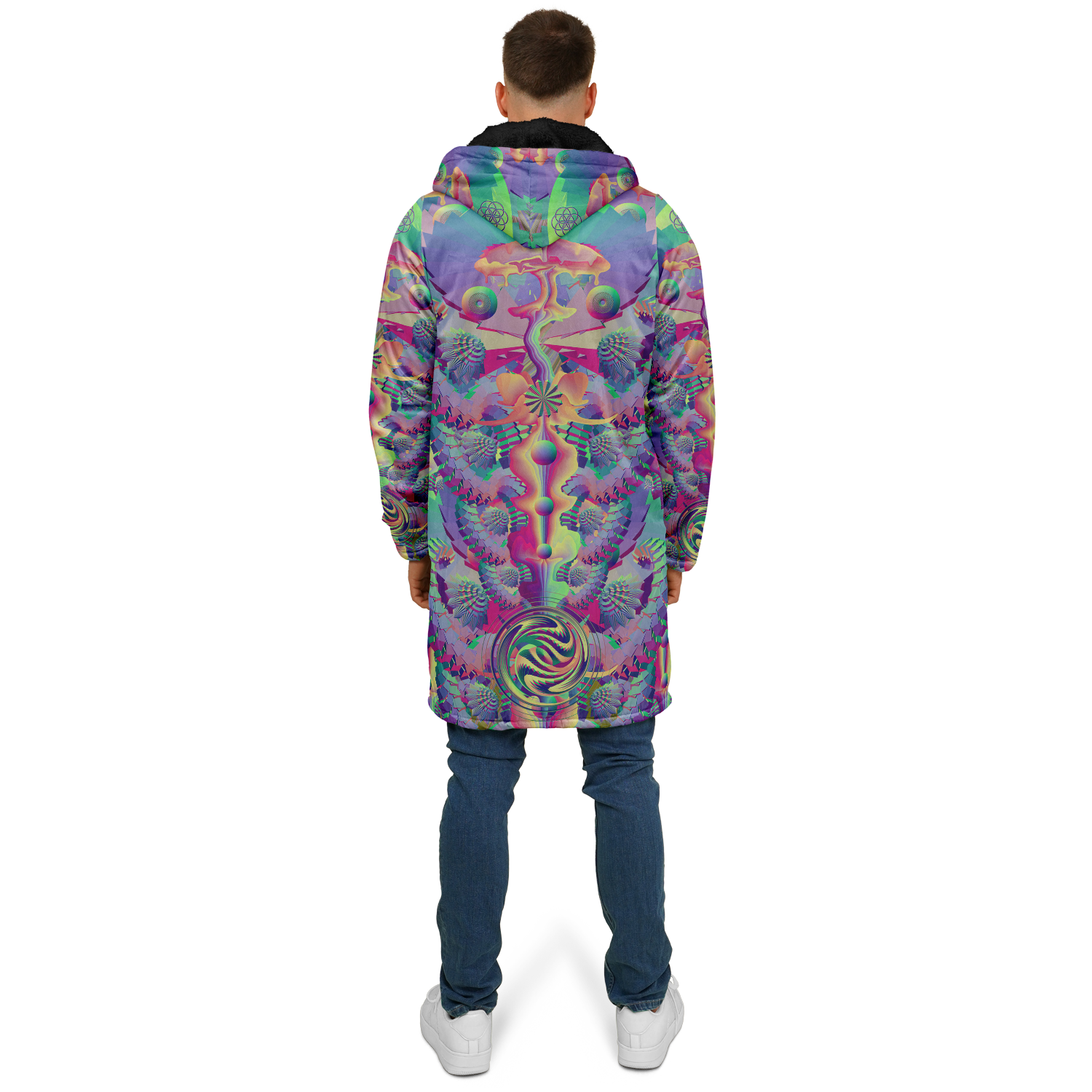 Cloak | Shroom Flower of Life Pastel Rainbow