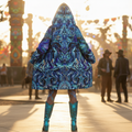 Dream Weaver Blue Women's Festival Cloak