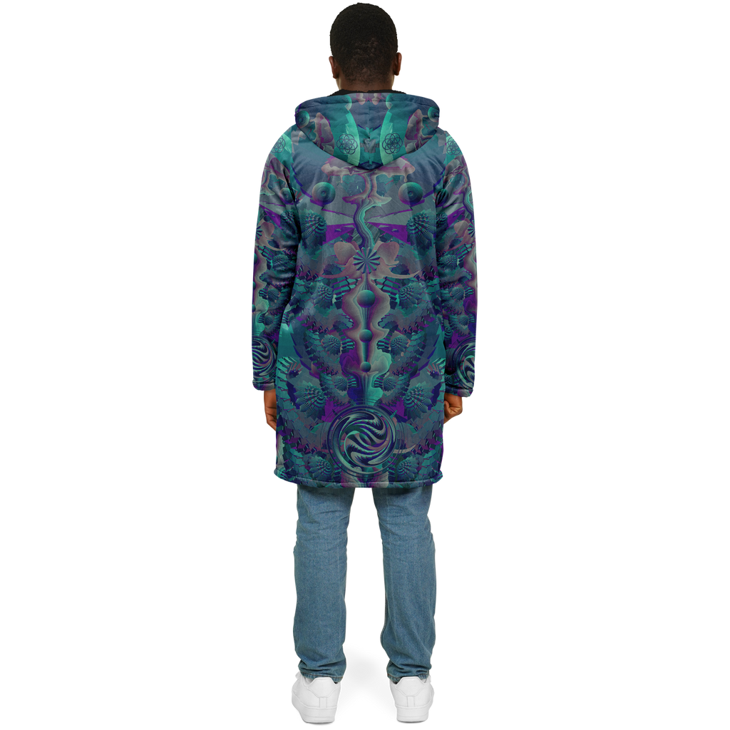 Cloak | Shroom Flower of Life Teal