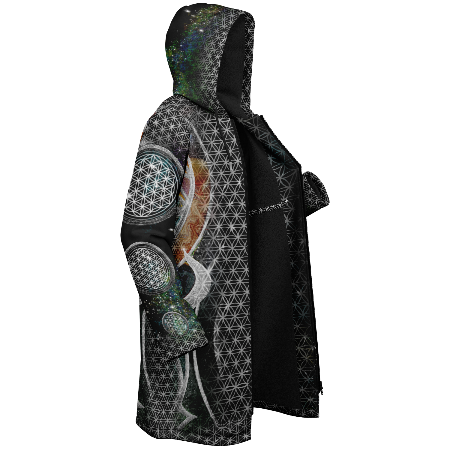 Silver Mystic Eye Women's Festival Cloak