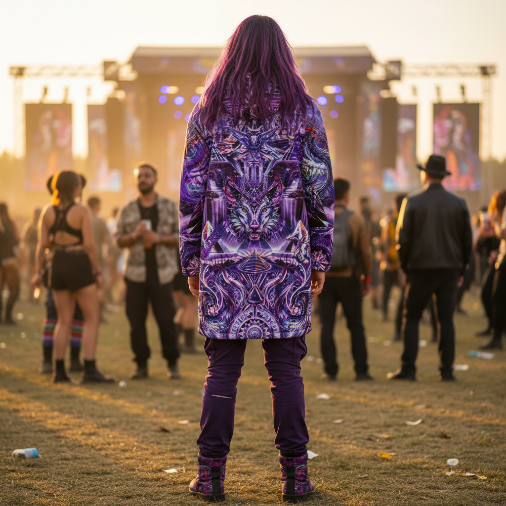 Dream Weaver Purple Men's Festival Cloak