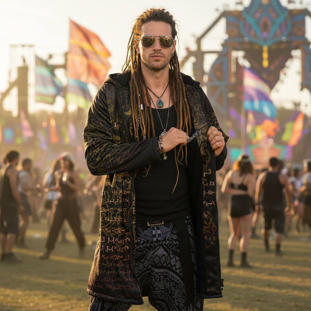 Enochian Vision Gold Men's Festival Cloak