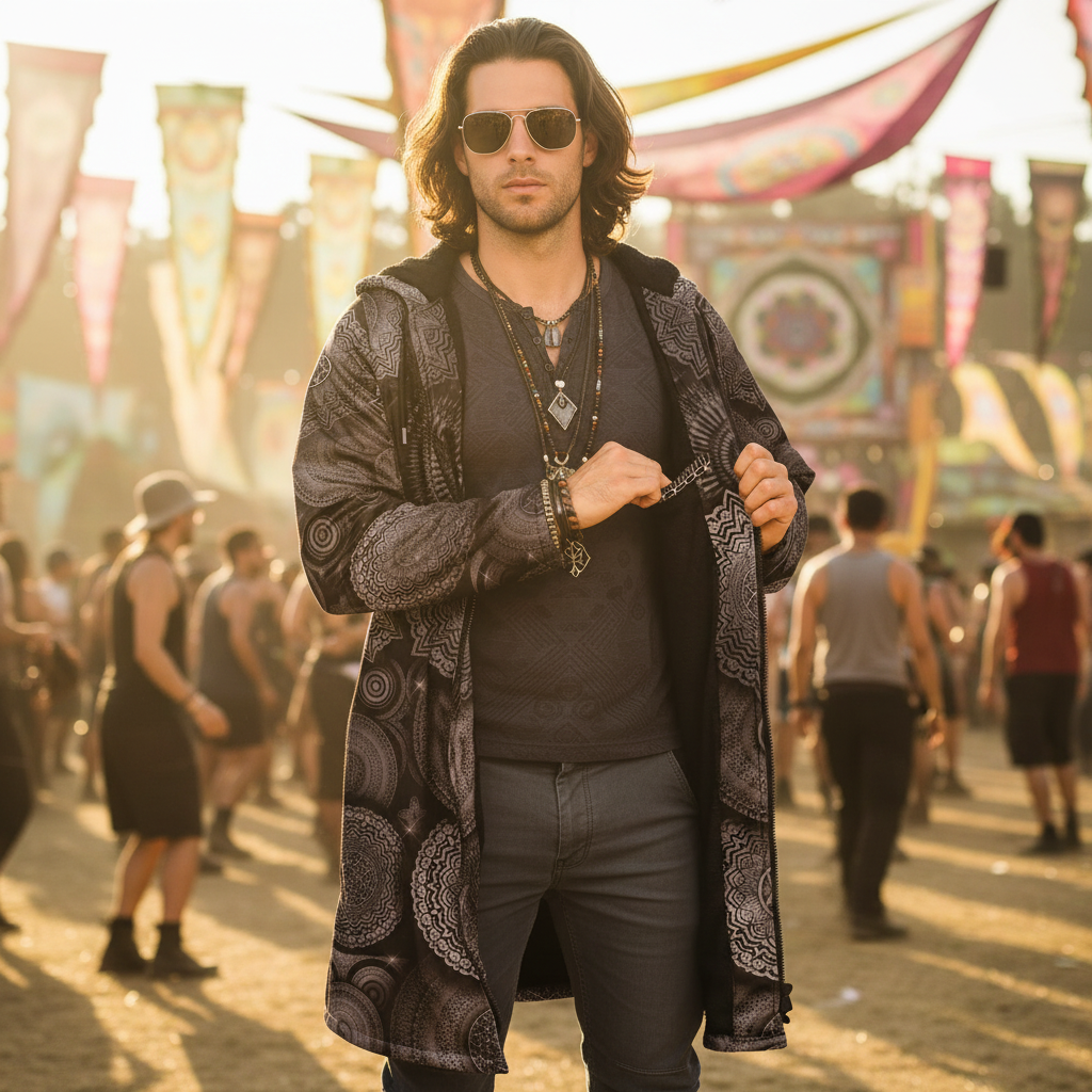 Void Mandala Men's Festival Cloak