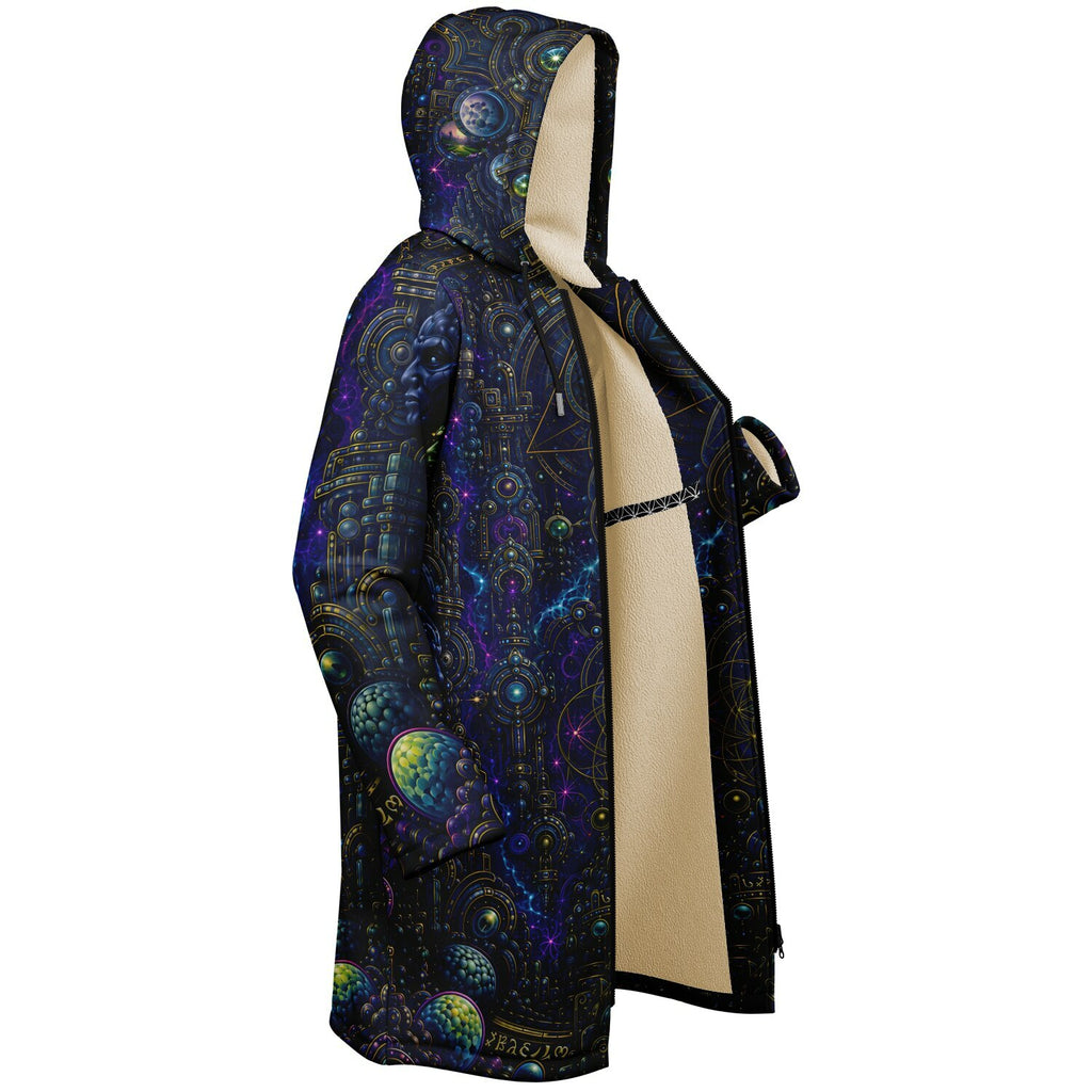 Celestial Tempe White Zipper Cloak