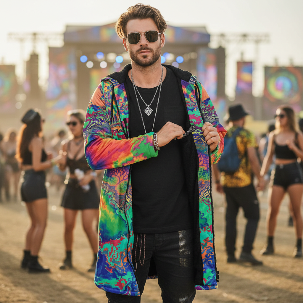 Acid Melt Men's Festival Cloak
