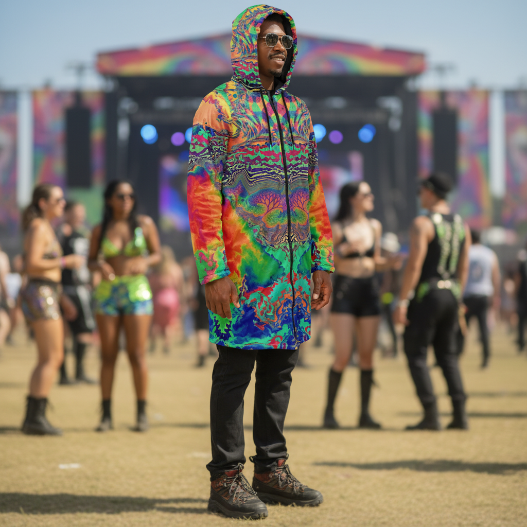 Acid Melt Men's Festival Cloak