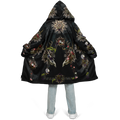 Forest Wizard S Men's Festival Cloak front view with mystical cloak