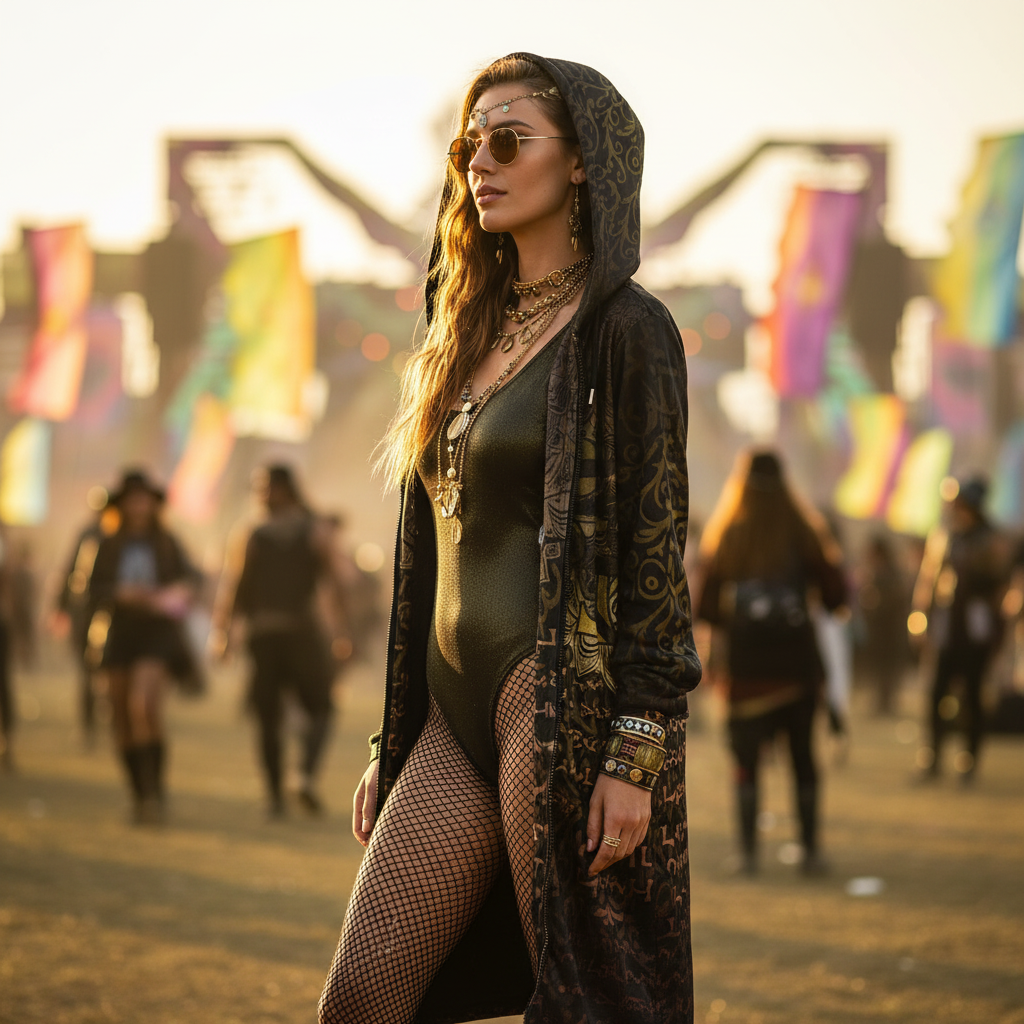 Enochian Vision Gold Women's Festival Cloak