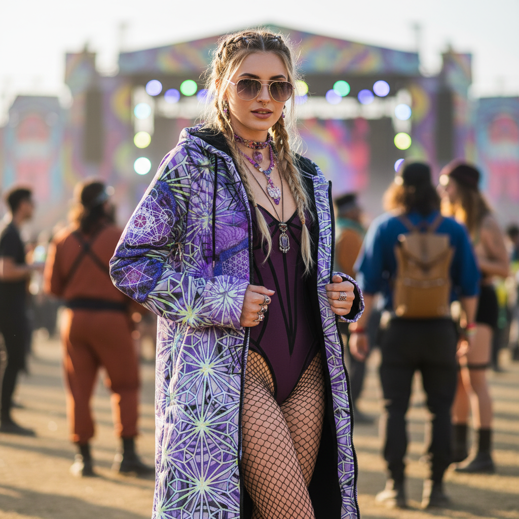 Angel Catcher Light Purple Women's Festival Cloak