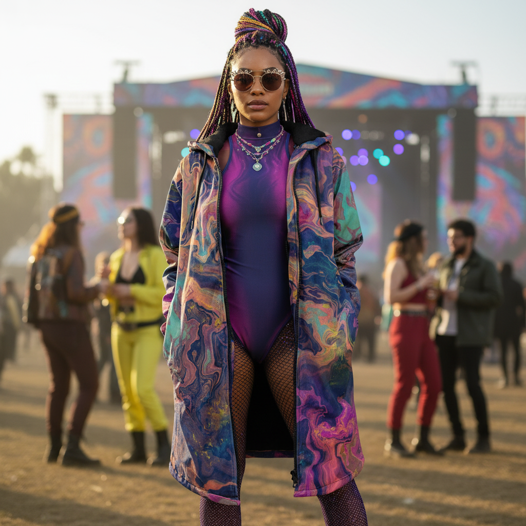 Liquified Abyss Women's Festival Cloak