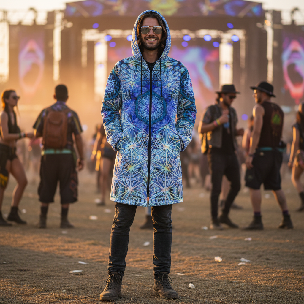 Angel Catcher Light Blue Men's Festival Cloak