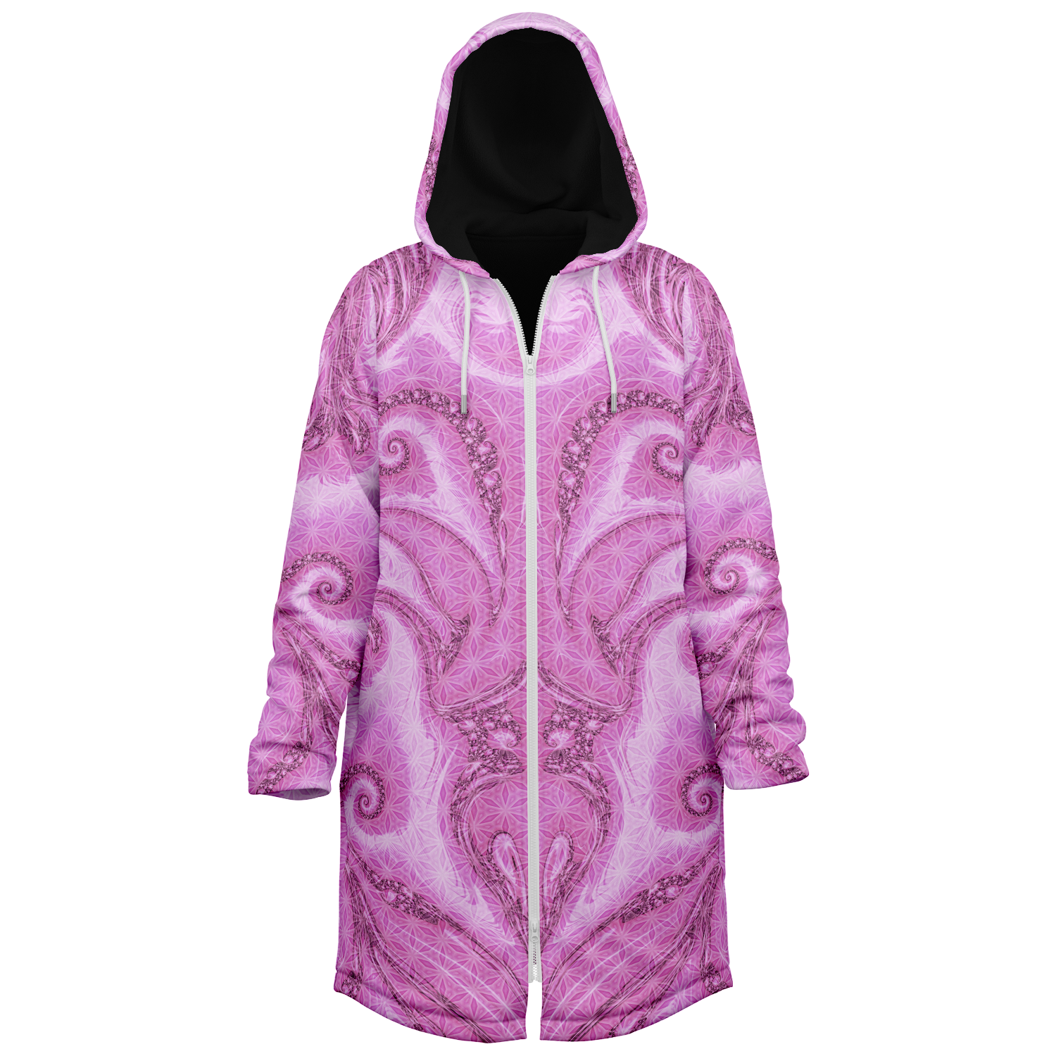 Pink Cosmic Flower Of Life Women's Festival Cloak