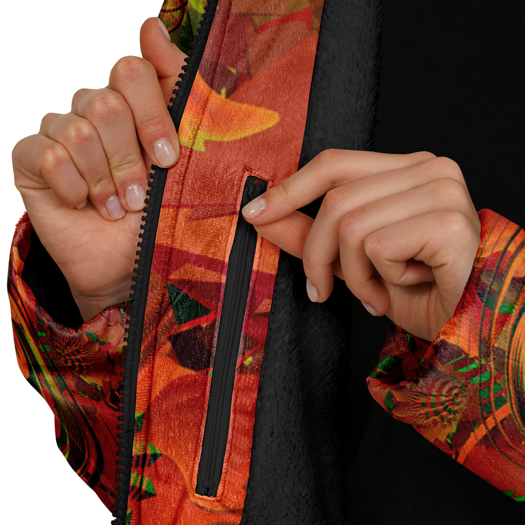 Cloak | Shroom Flower of Life Orange