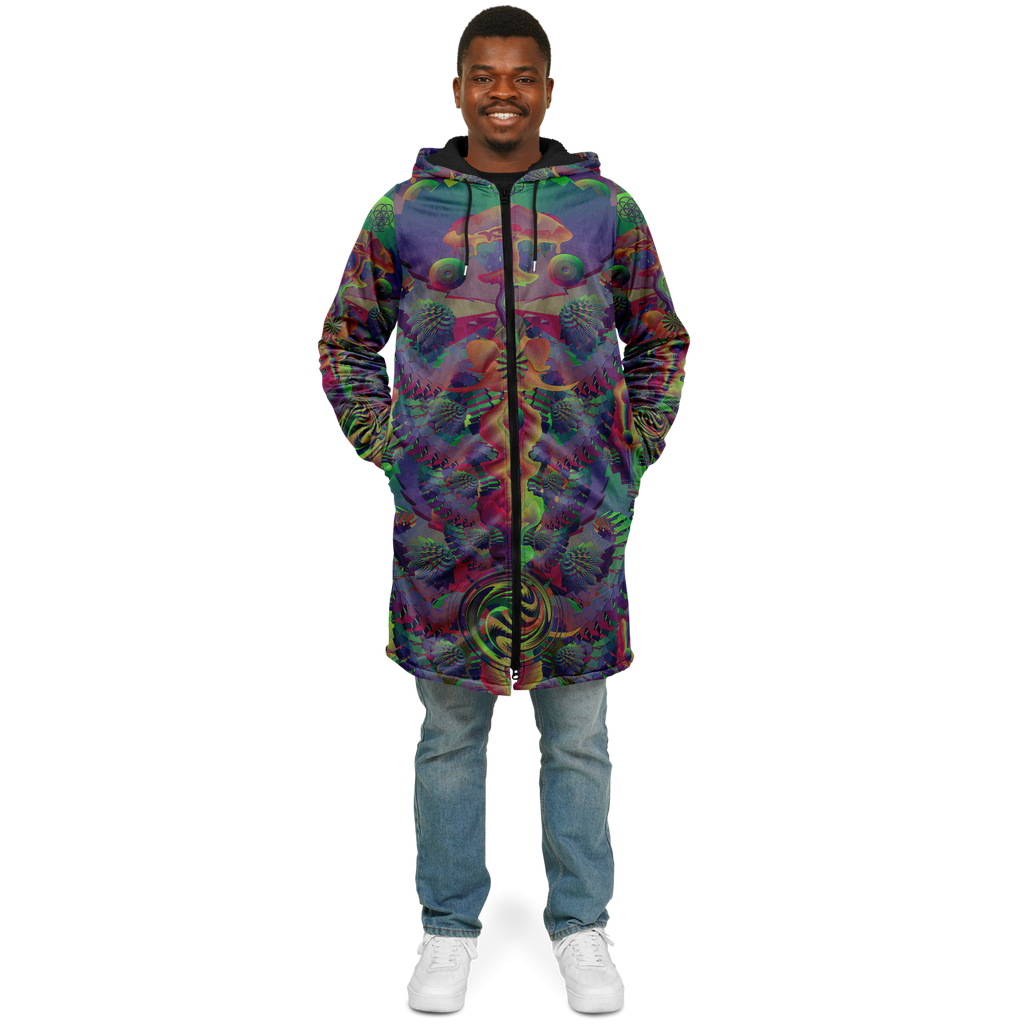 Cloak | Shroom Flower of Life Dark Rainbow