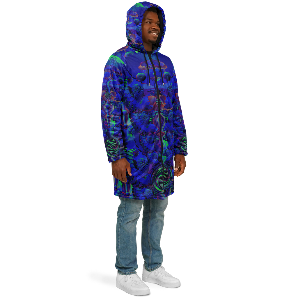 Cloak | Shroom Flower of Life Blue