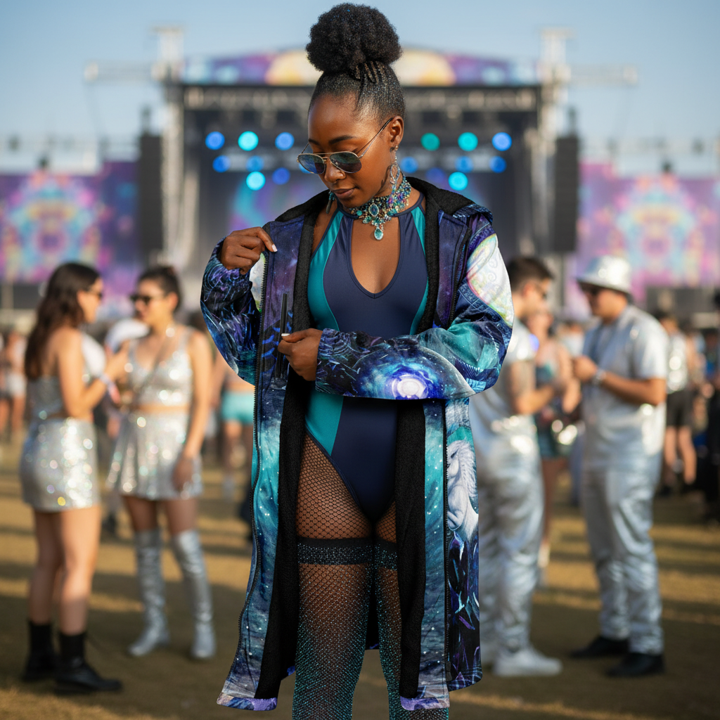 Blue Sorceress Women's Festival Cloak