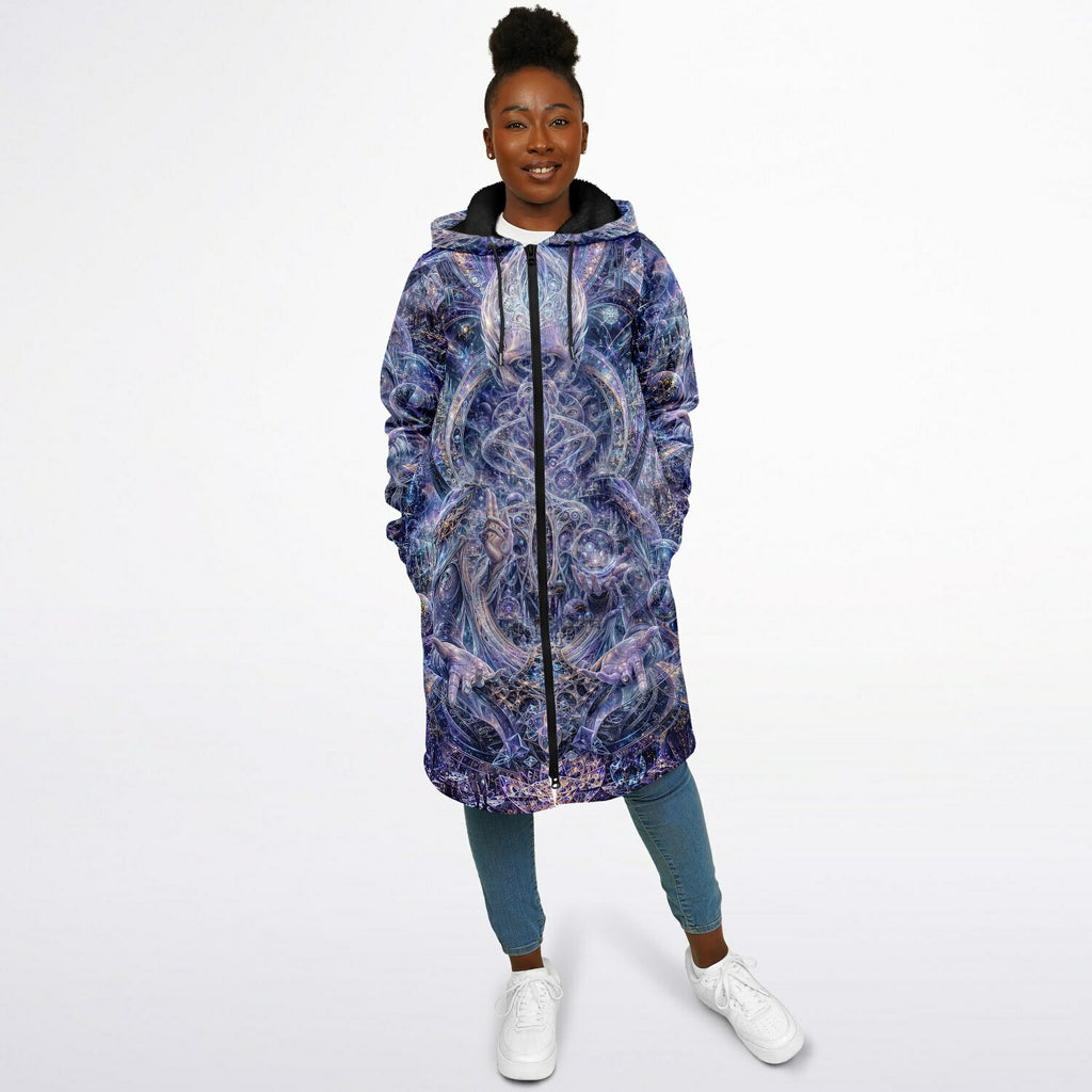 Galactic Alien Oracle Zipper Black Cloak