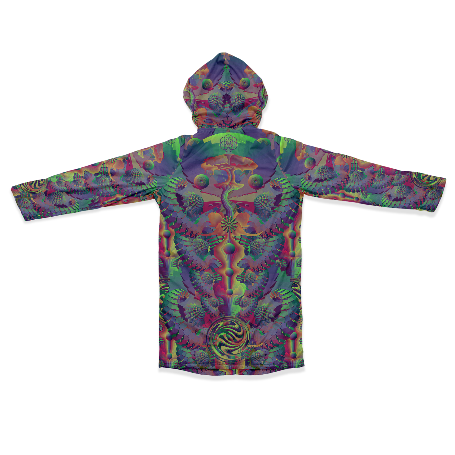 Cloak | Shroom Flower of Life Dark Rainbow