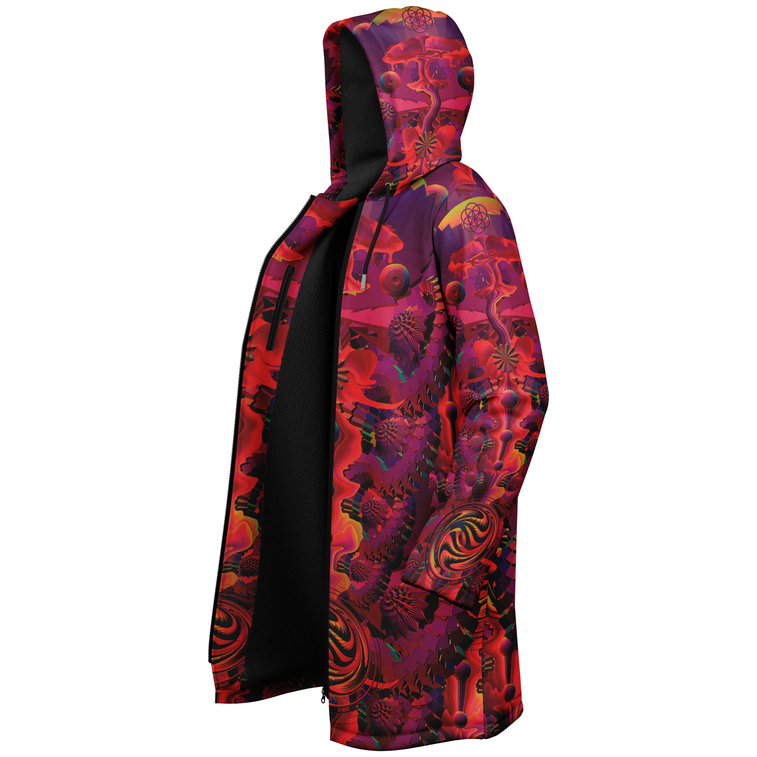 Cloak | Shroom Flower of Life Red