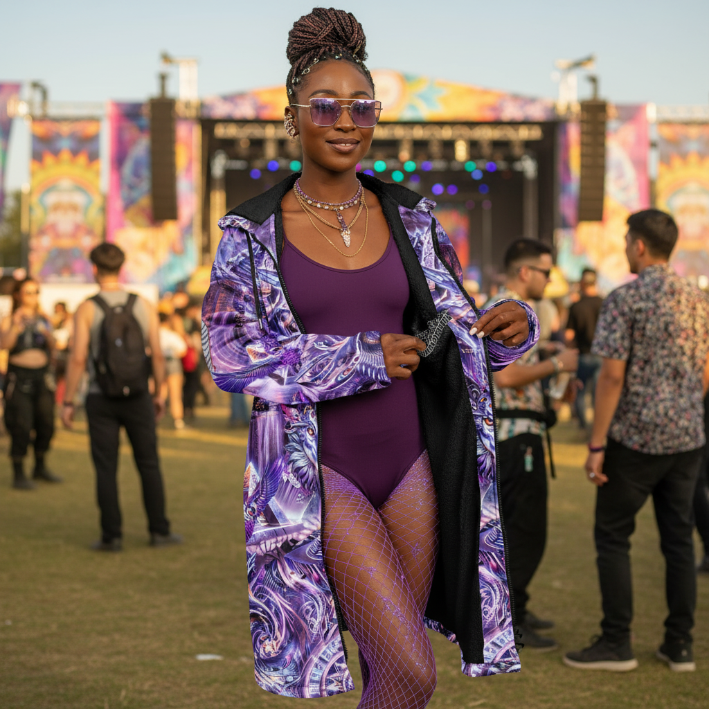 Dream Weaver Purple Festival Cloak