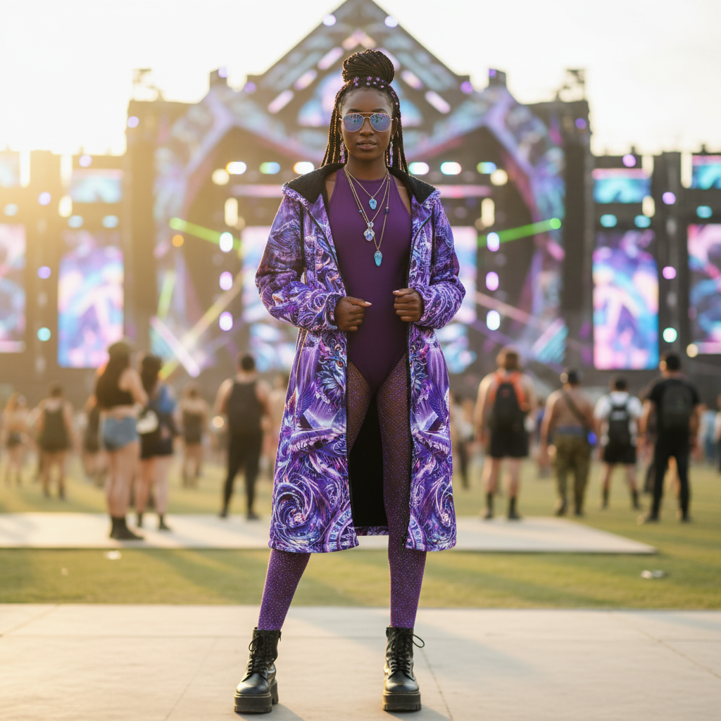 Dream Weaver Purple Festival Cloak