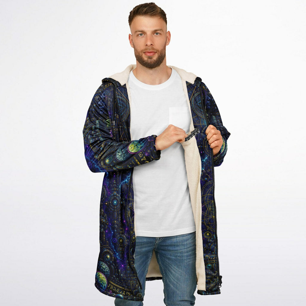 Celestial Tempe White Zipper Cloak