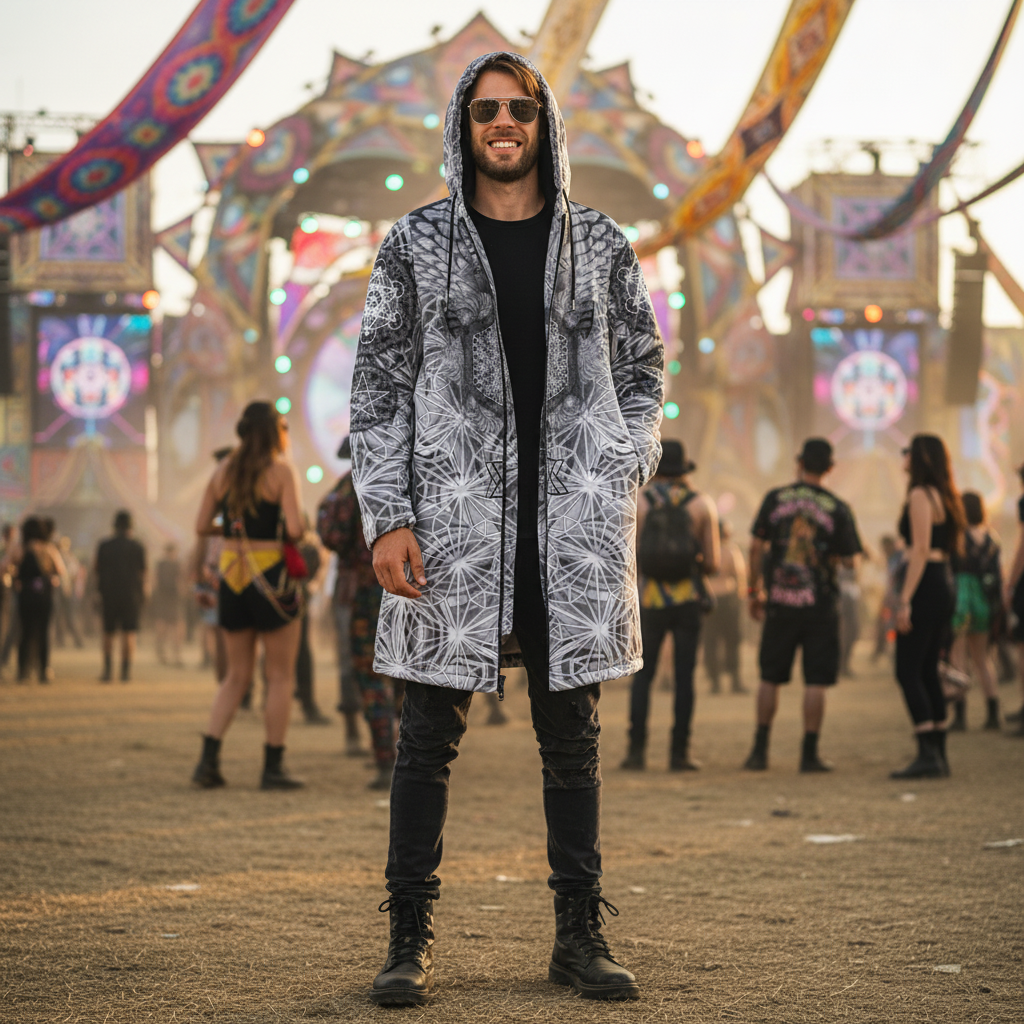 Angel Catcher Light Gray Men's Festival Cloak